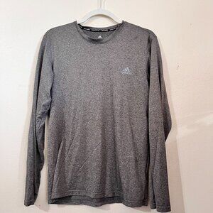 Adidas Womens size M Climalite long sleeve shirt gray